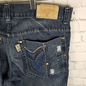 CITRUS | distressed straight leg jeans